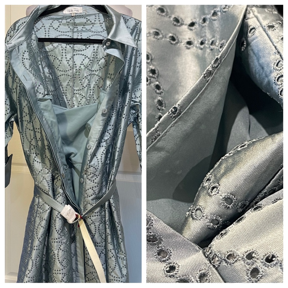 New! Taffeta Shirt Dress by Teri Jon by Rickie
Freeman - Picture 7 of 10